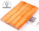 Thuja Maser Griffschalen stabilisiert | 140x40x10 | plexiholz | 0282