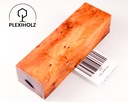 Thuja Maser Griffblock stabilisiert | 130x40x30 | plexiholz | burl handle | 0296