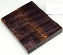 Muschelahorn stabilisiertes Holz |121x47x18|puq| quilted maple griffschalen 8154