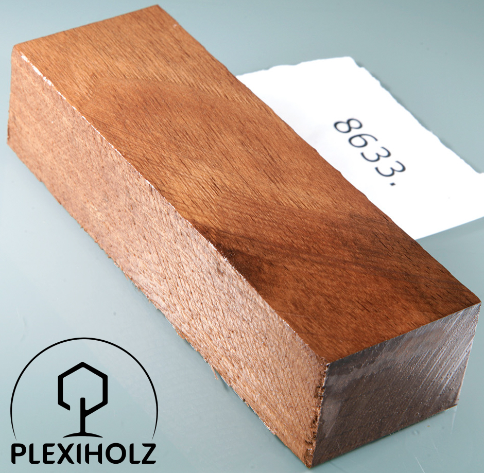 Walnuss Griffblock stabilisiert | 120x40x30 | plexiholz | 8633