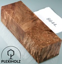 Walnuss Griffblock stabilisiert | 120x40x30 | plexiholz | 8644