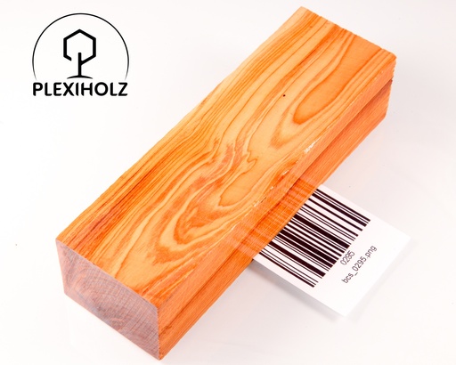 [0295] Thuja Maser Griffblock stabilisiert | 130x40x30 | plexiholz | burl handle | 0295