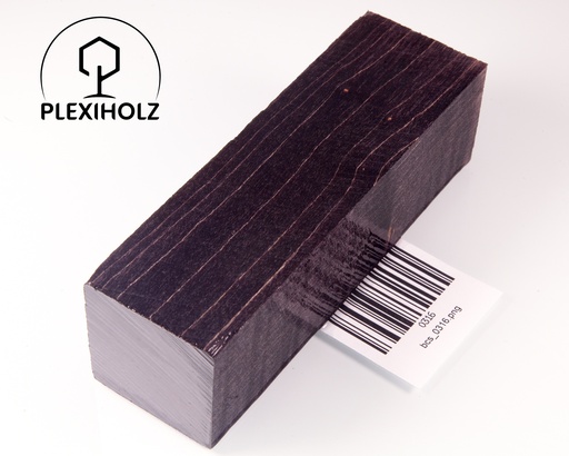 [0316] Ahorn Griffblock stabilisiert | 130x40x40 | plexiholz | Messergriff | 0316