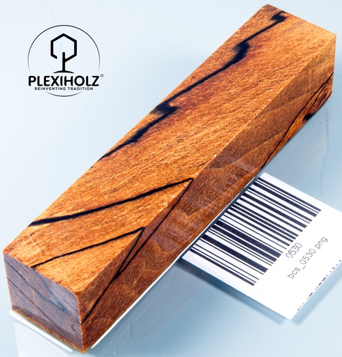 [0530] Buche gestockt Penblank stabilisiert | 120x24x24 | plexiholz | Stiftrohling | 0530