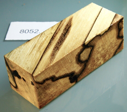 [0011] Buche gestockt stabilisiert Griffblock | 121x45x41 | puq | Messergriff 8052