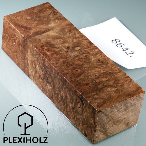 [0129] Walnuss Griffblock stabilisiert | 120x40x30 | plexiholz | 8642