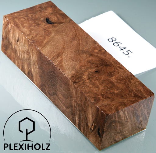 [0132] Walnuss Griffblock stabilisiert | 120x40x30 | plexiholz | 8645